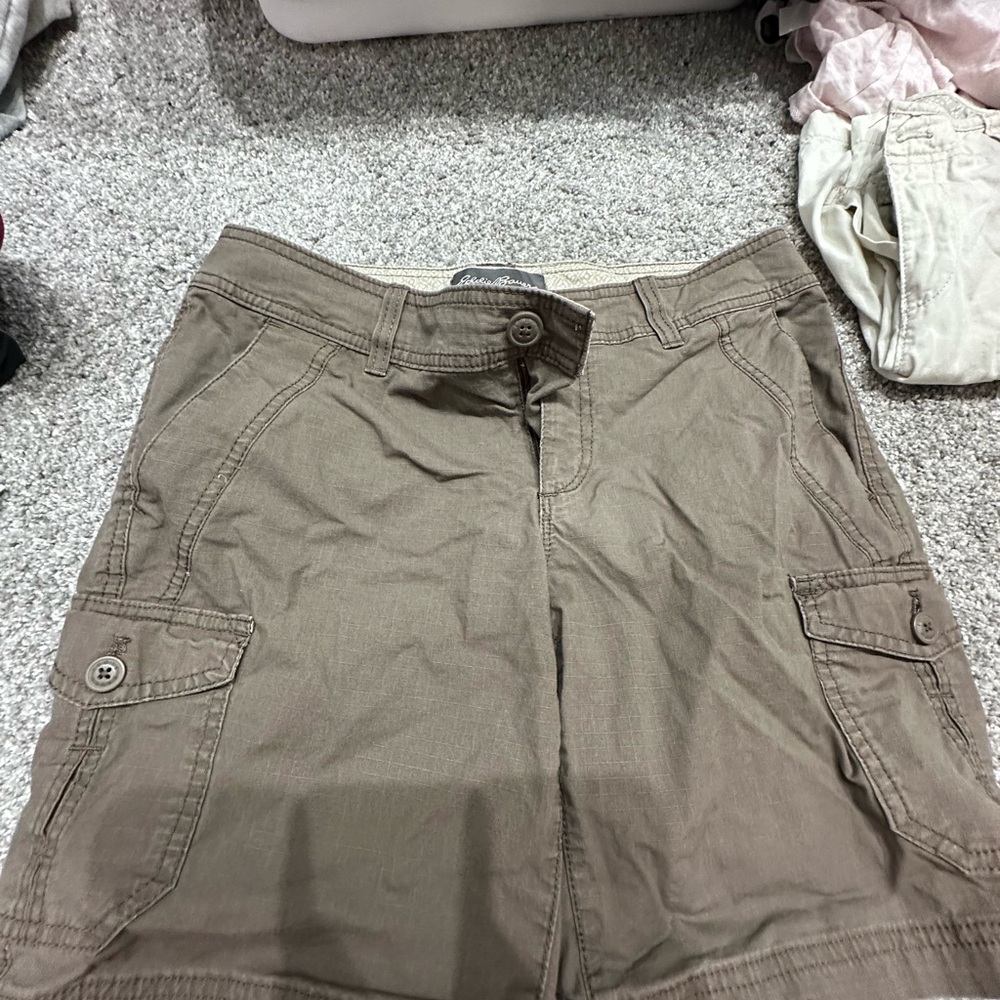 Eddie Bauer Women's Tan Cargo Shorts